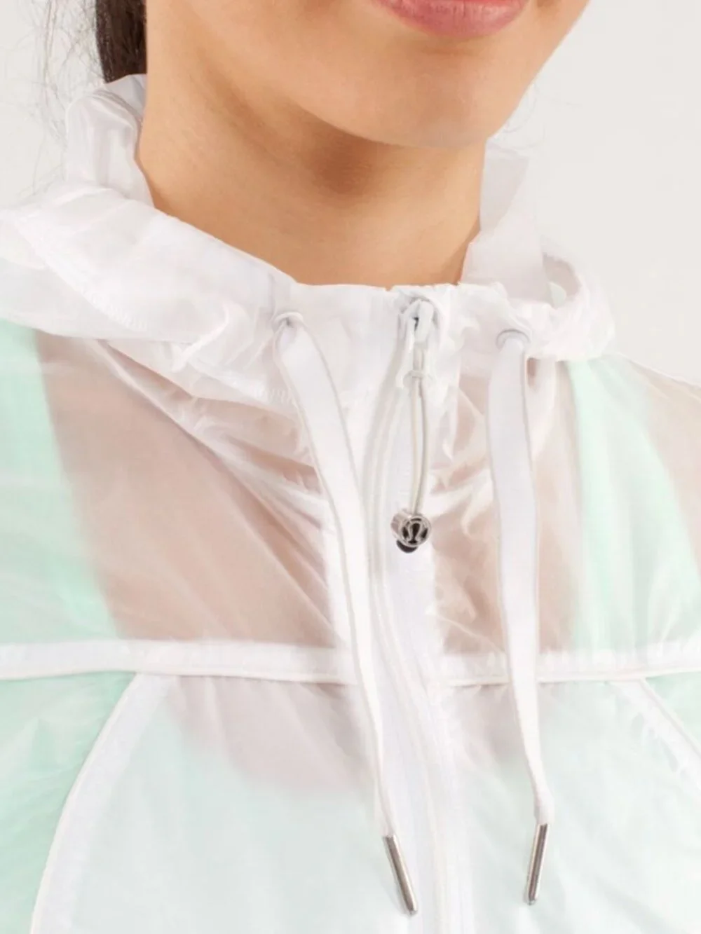 Lululemon Transparent-See Jacket White size 10 - Picture 4 of 7